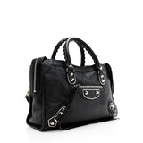 Balenciaga Chevre Metallic Edge City Small Satchel | Authentic Pre-Owned side view