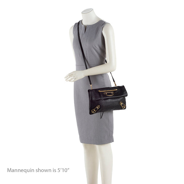 Balenciaga Chevre Metallic Edge Envelope Clutch | Designer Clutch Bag