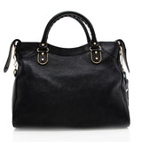Balenciaga Chevre Metallic Edge Velo Satchel 18504 | Authentic Pre-Owned angle view