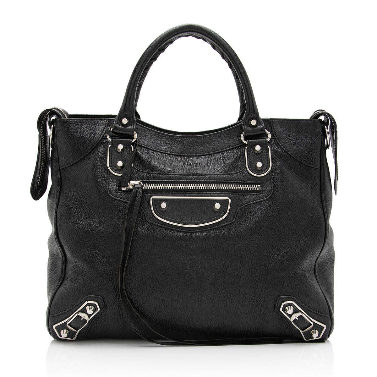 Balenciaga Chevre Metallic Edge Velo Satchel dBQnvy | Authentic Pre-Owned