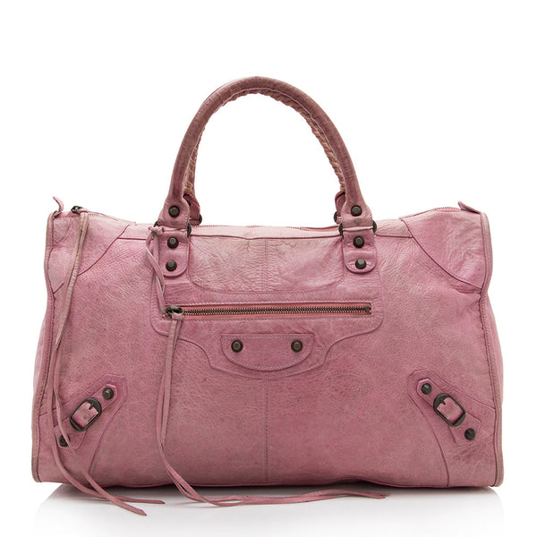Balenciaga Chevre Work Satchel - FINAL SALE | Designer Luxury Handbag