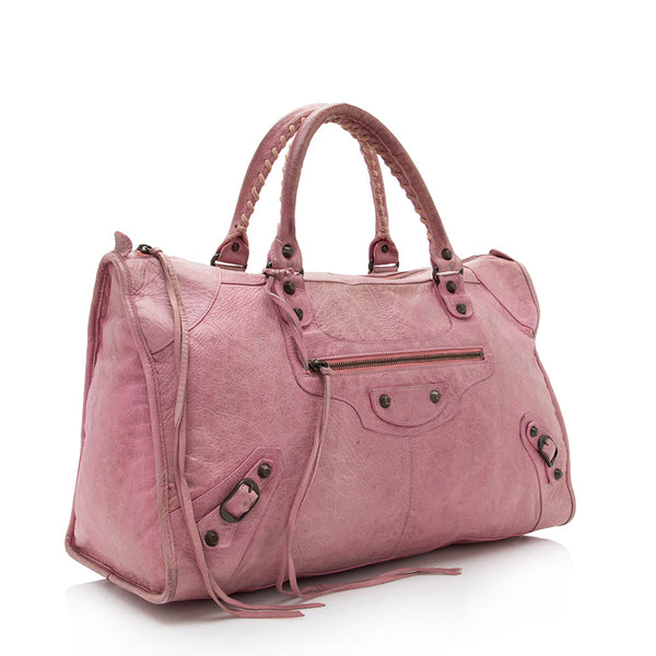 Balenciaga Chevre Work Satchel - FINAL SALE | Designer Luxury Handbag