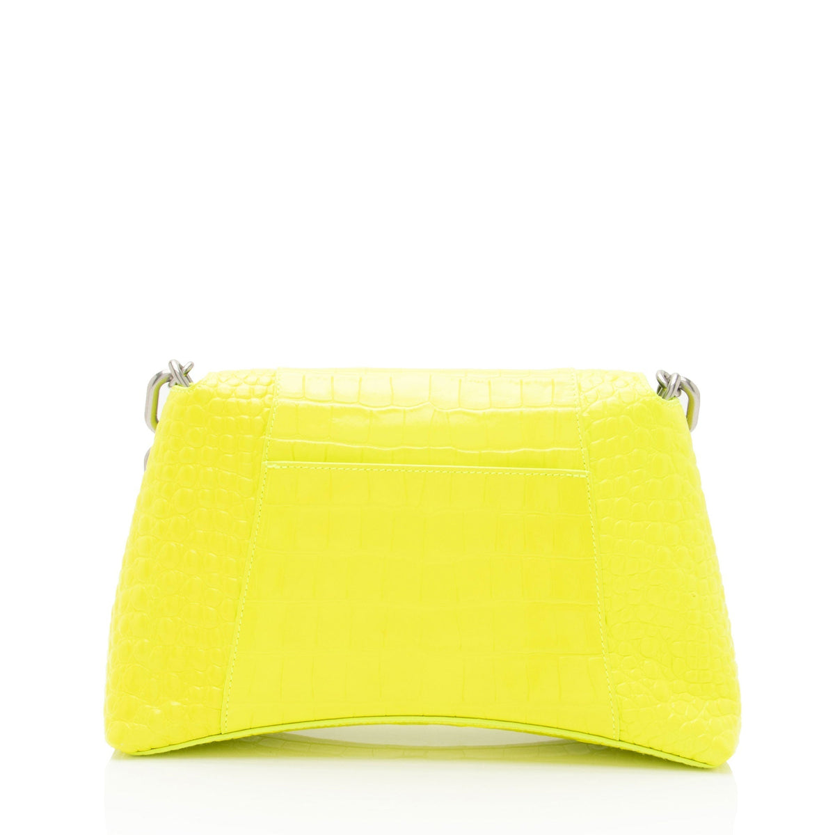 Balenciaga Croc Embossed Calfskin Downtown Small Shoulder Bag angle view