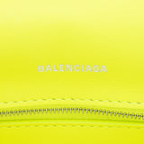 Balenciaga Croc Embossed Calfskin Downtown Small Shoulder Bag front view