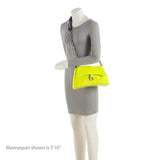 Balenciaga Croc Embossed Calfskin Downtown Small Shoulder Bag interior view