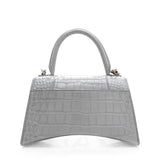 Balenciaga Croc Embossed Calfskin Hourglass Small Satchel side view