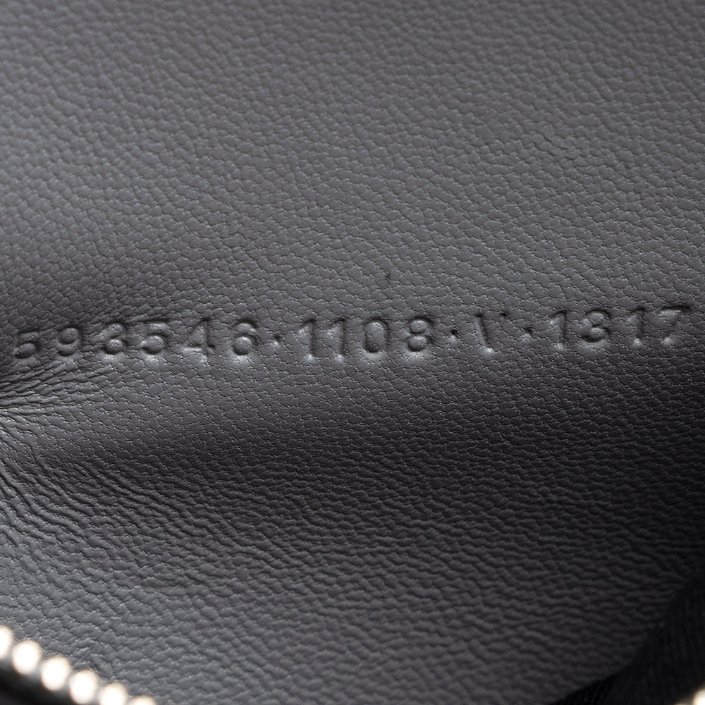 Balenciaga Croc Embossed Calfskin Hourglass Small Satchel interior view