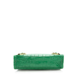 Balenciaga Croc Embossed Calfskin Metallic Edge City Nano Satchel back view