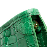 Balenciaga Croc Embossed Calfskin Metallic Edge City Nano Satchel hardware detail