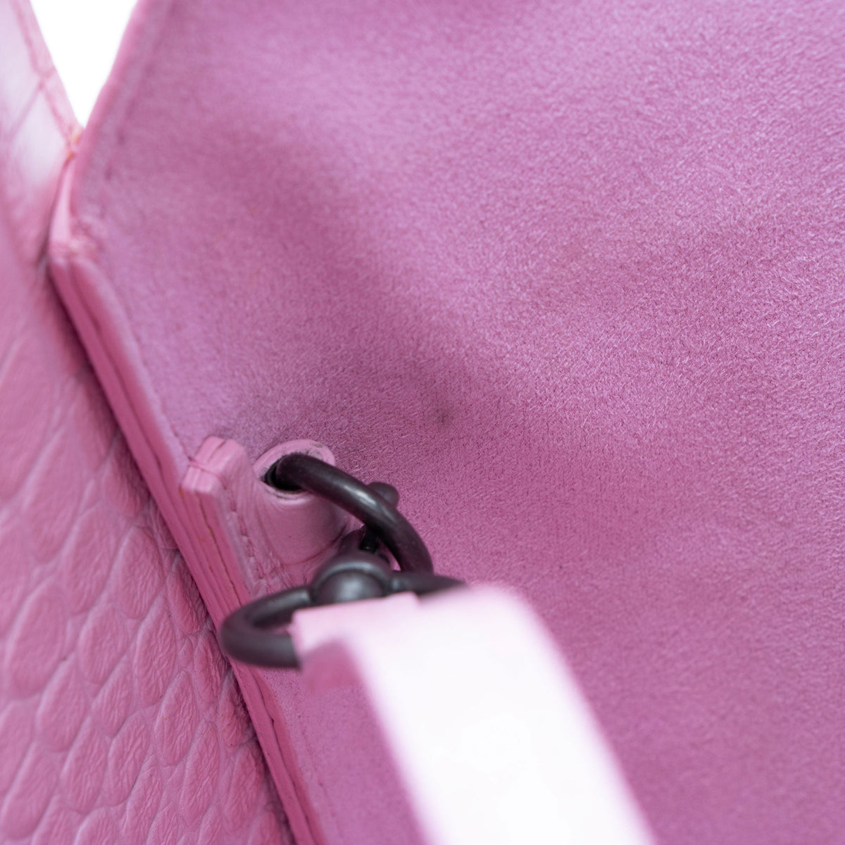Balenciaga Croc Embossed Calfskin Tool 2.0 N/S XS Tote hardware detail
