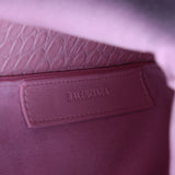 Balenciaga Croc Embossed Calfskin Tool 2.0 N/S XS Tote side view