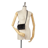 Balenciaga Croc Embossed Sharp Leather Shoulder Bag | Authentic Pre-Owned interior view