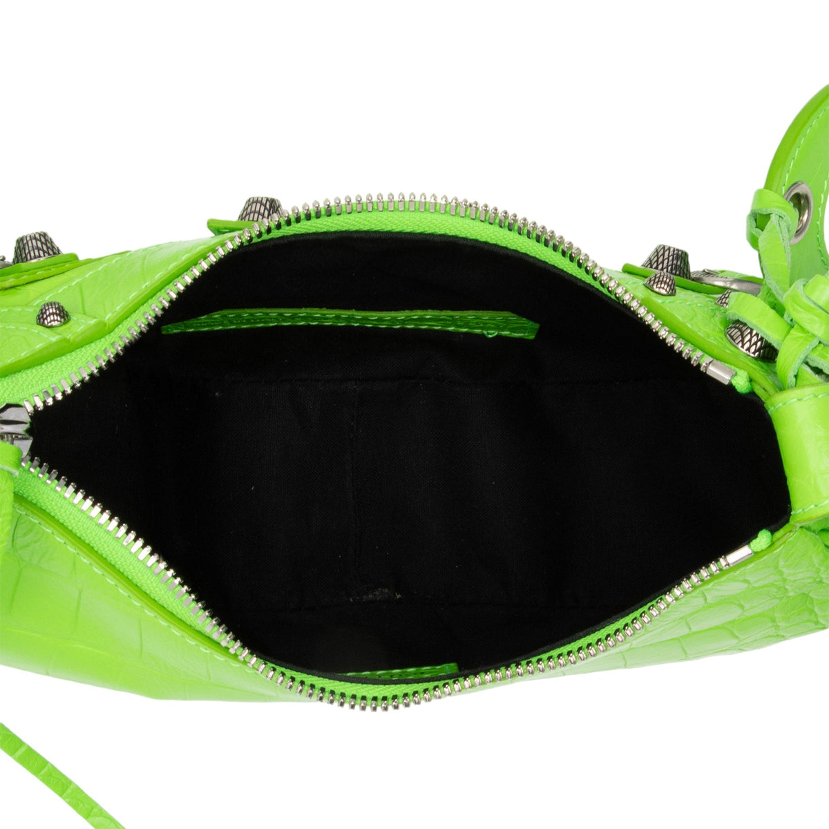 Balenciaga Crocodile Embossed Le Cagole XS Shoulder Bag detail view