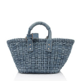 Balenciaga Denim Bistro Panier XS Tote | Authentic Pre-Owned angle view