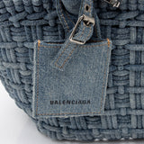 Balenciaga Denim Bistro Panier XS Tote | Authentic Pre-Owned angle view