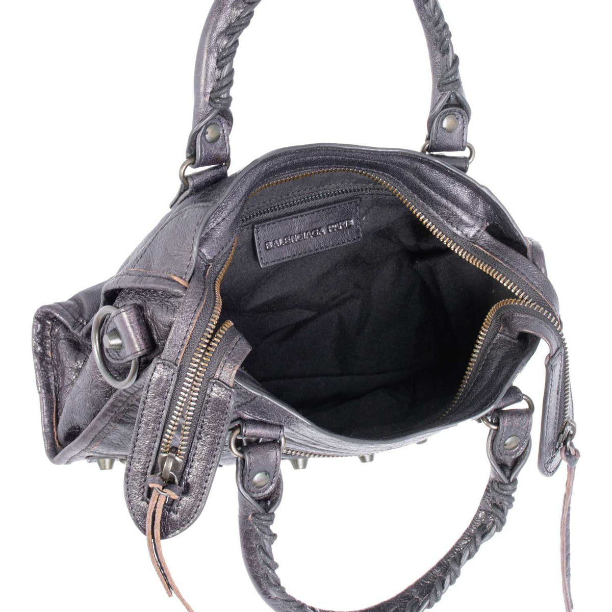 Balenciaga women's handbag Black luxury designer leather