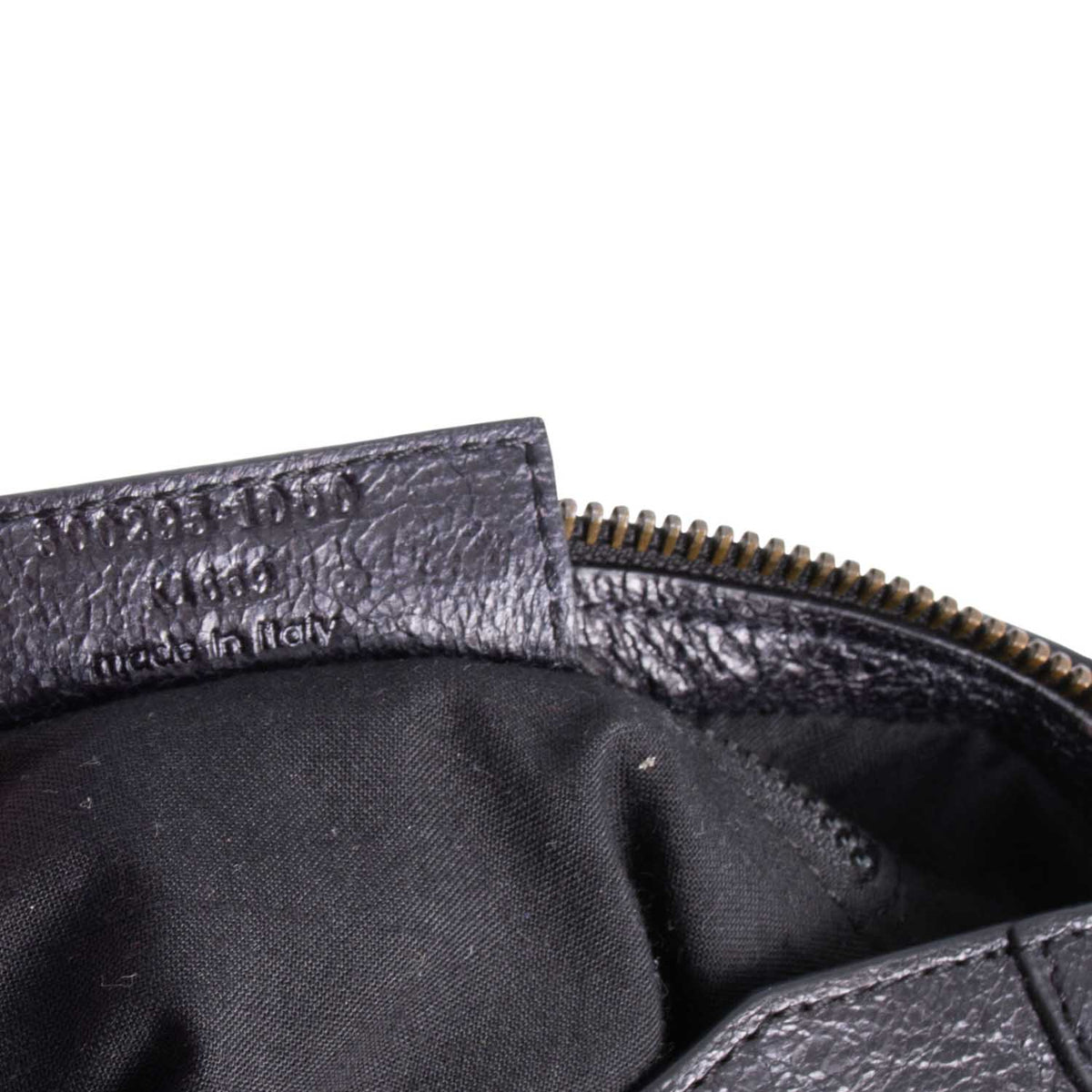 Side view of Balenciaga handbag Black premium designer bag