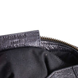Side view of Balenciaga handbag Black premium designer bag