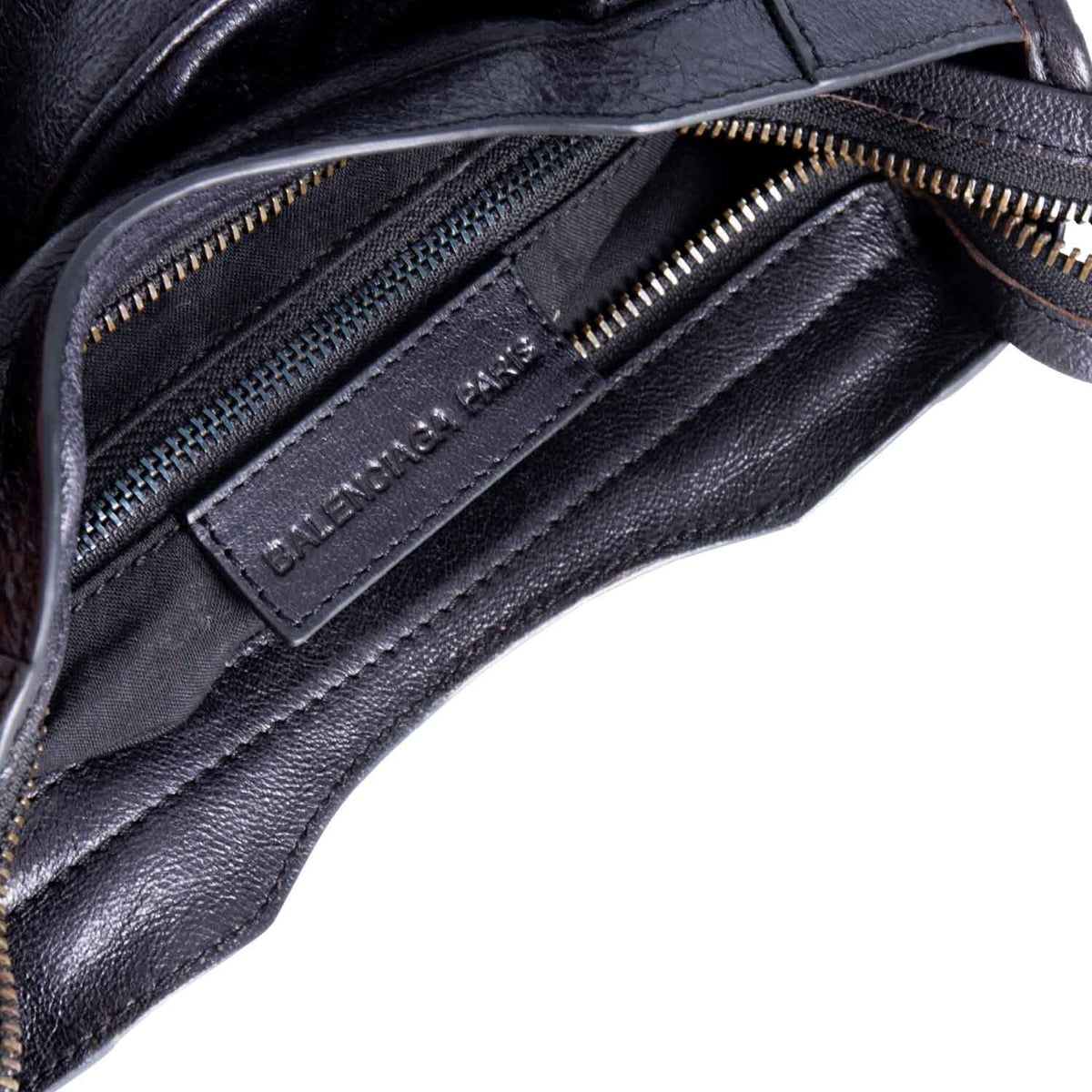 Balenciaga designer handbag leather closeup detail