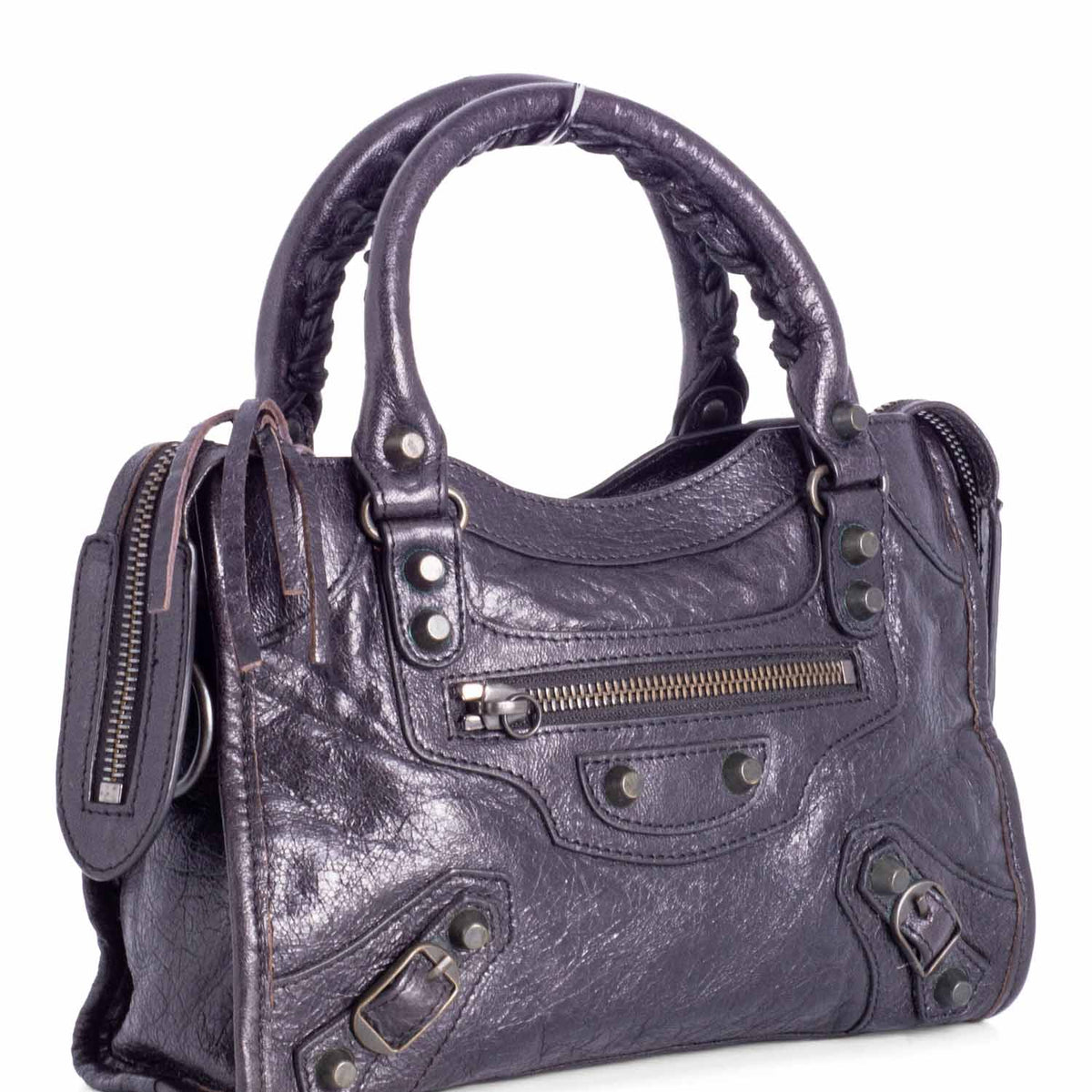 Balenciaga women's handbag Black luxury designer leather