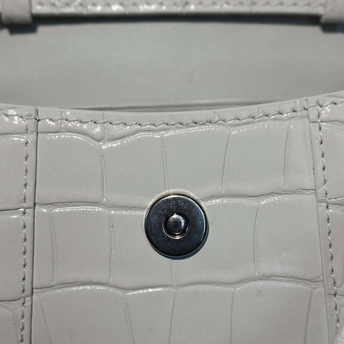 Balenciaga Embossed Hourglass Mini | Authentic Pre-Owned front view