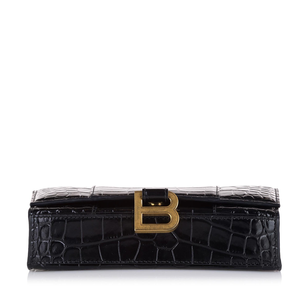 Balenciaga Embossed Hourglass Wallet On Chain | Authentic Pre-Owned back view