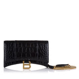 Balenciaga Embossed Hourglass Wallet On Chain | Authentic Pre-Owned interior view
