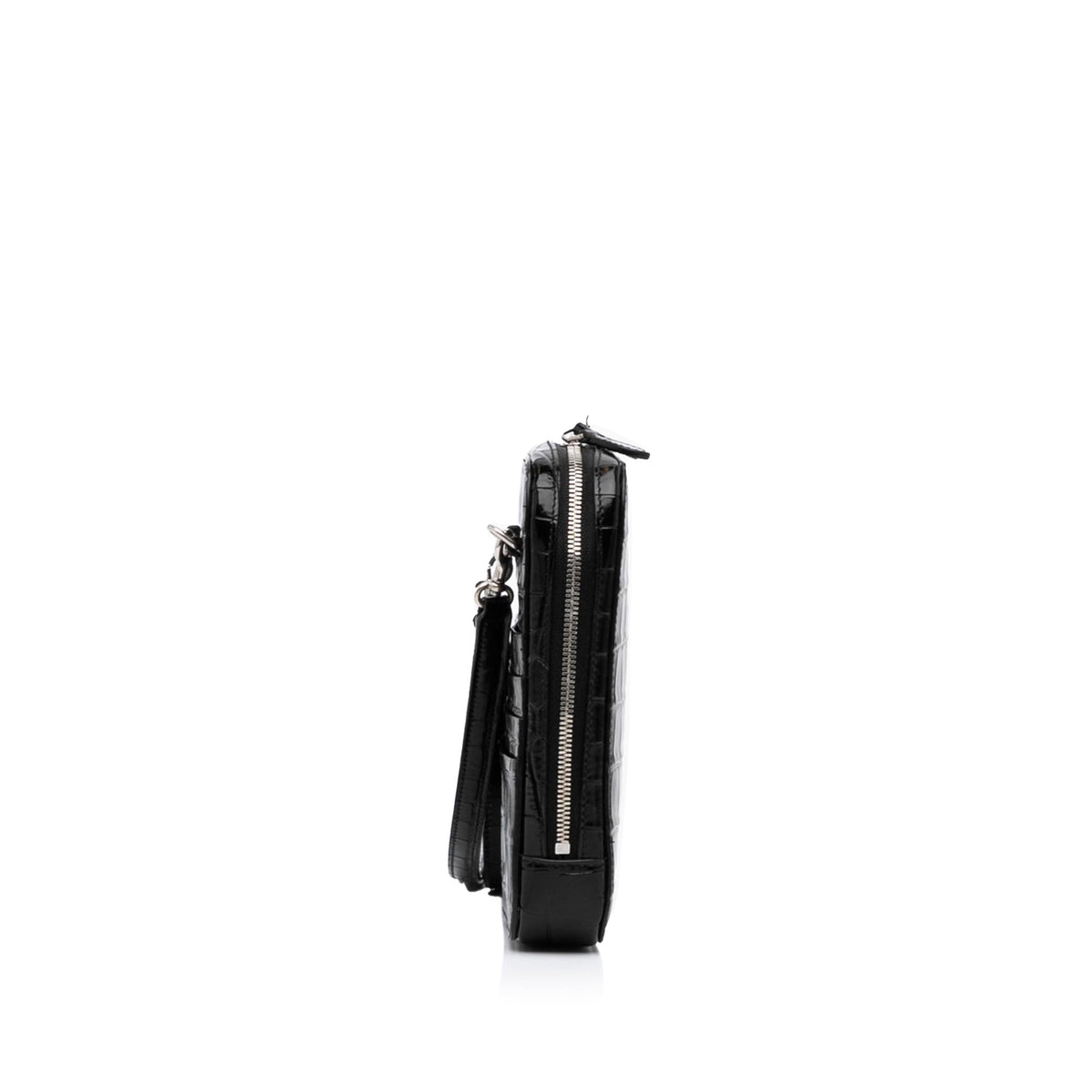 Balenciaga Embossed Zip Phone Holder | Authentic Pre-Owned angle view