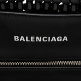 Balenciaga Faux Patent Leather Bistro Panier XS Tote close-up view