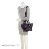 Balenciaga Faux Patent Leather Bistro Panier XS Tote interior view