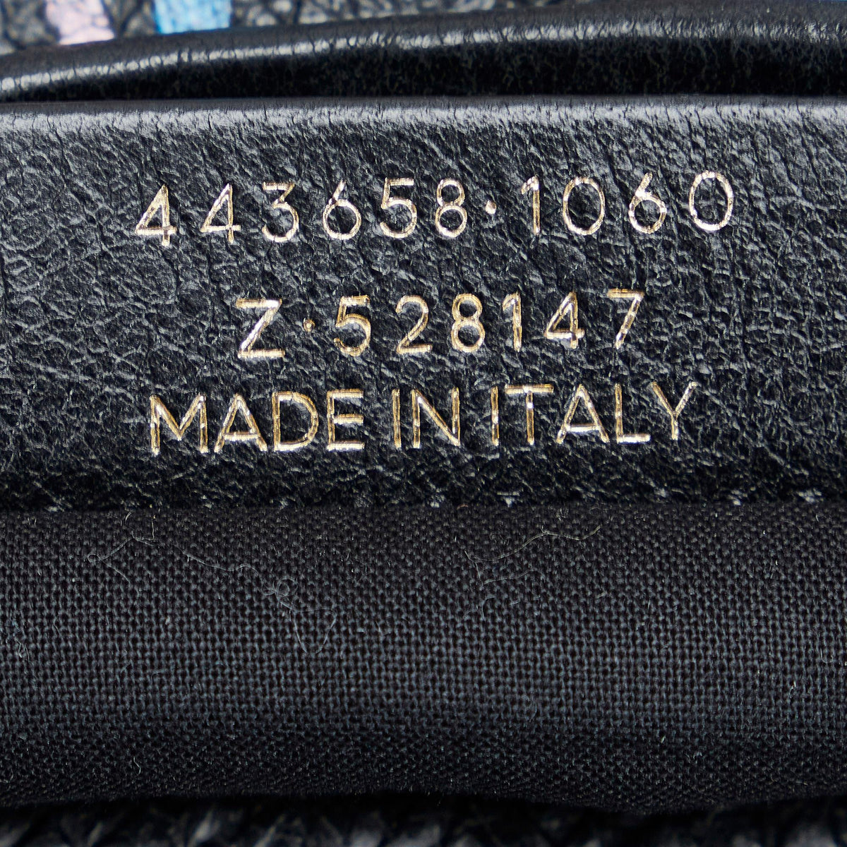 Balenciaga Graffiti Bazar Clutch Bag | Authentic Pre-Owned close-up view