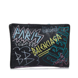Balenciaga Graffiti Bazar Clutch Bag | Authentic Pre-Owned side view