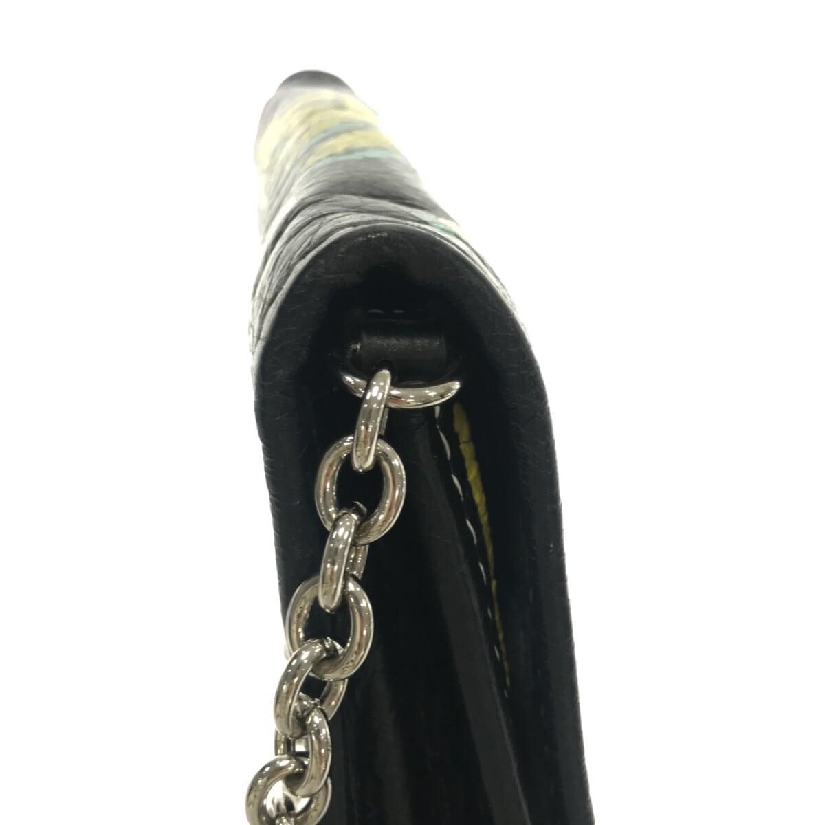 Balenciaga Graffiti Bazar Wallet on Chain | Authentic Pre-Owned back view