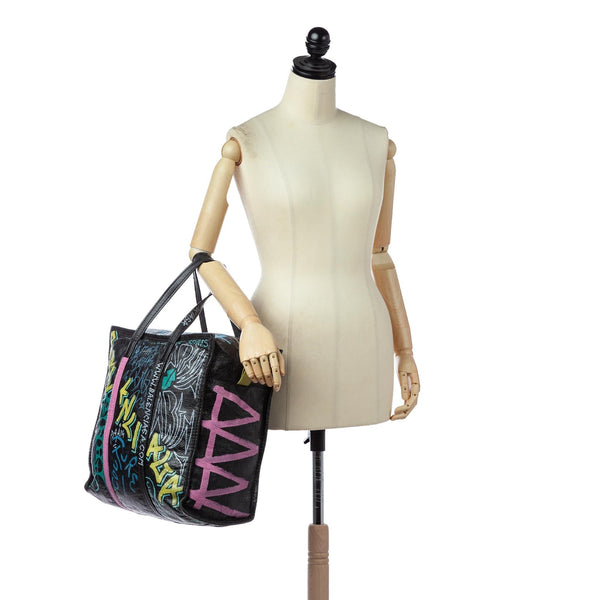 Balenciaga Graffiti Explorer Leather Tote Bag — Premium Leather Tote