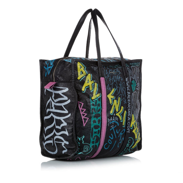 Balenciaga Graffiti Explorer Leather Tote Bag — Premium Leather Tote