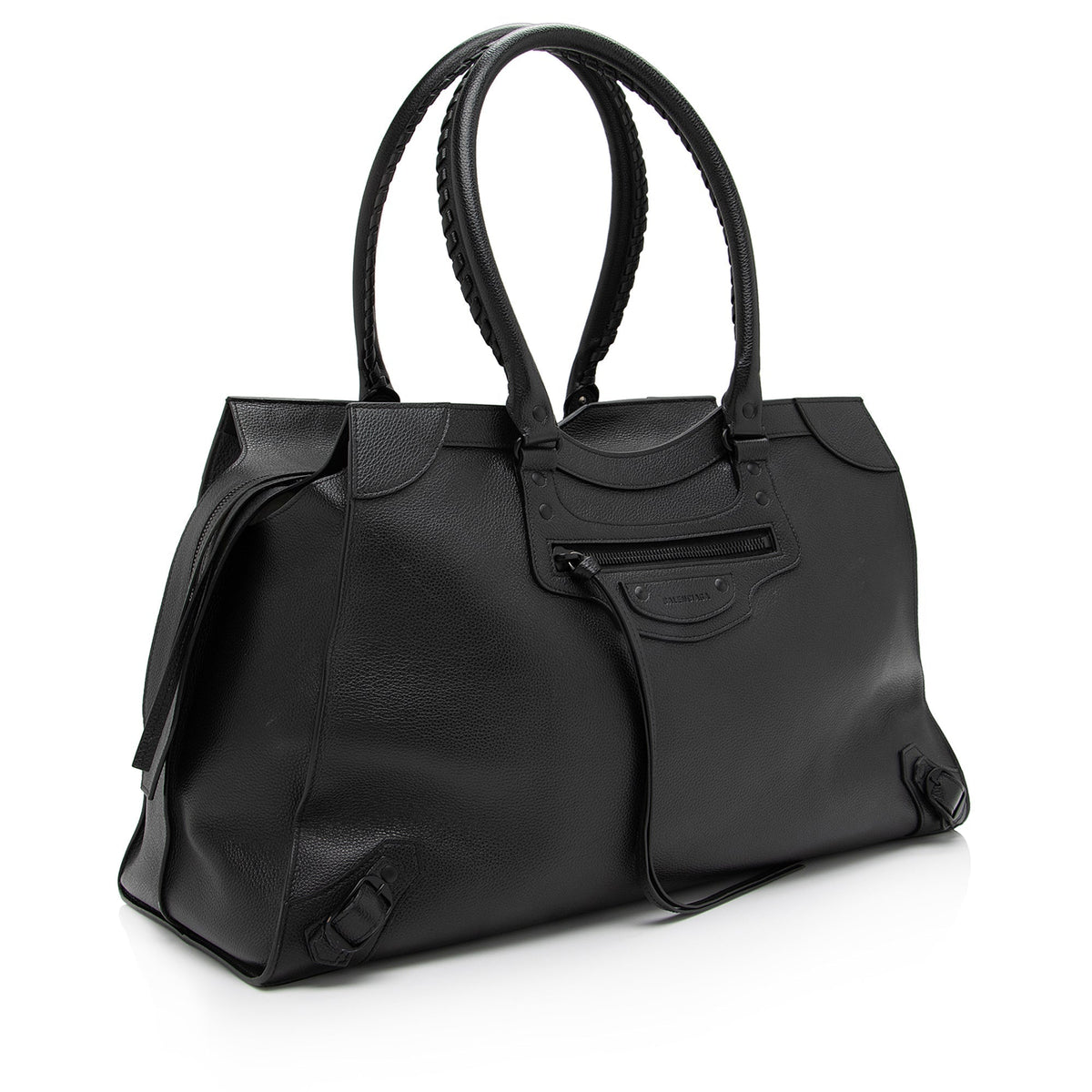 Balenciaga Grained Calfskin Neo Classic City Duffle Bag side view