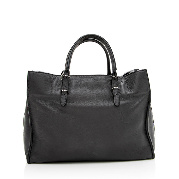 Balenciaga Grained Calfskin Papier A6 Zip Around Tote angle view