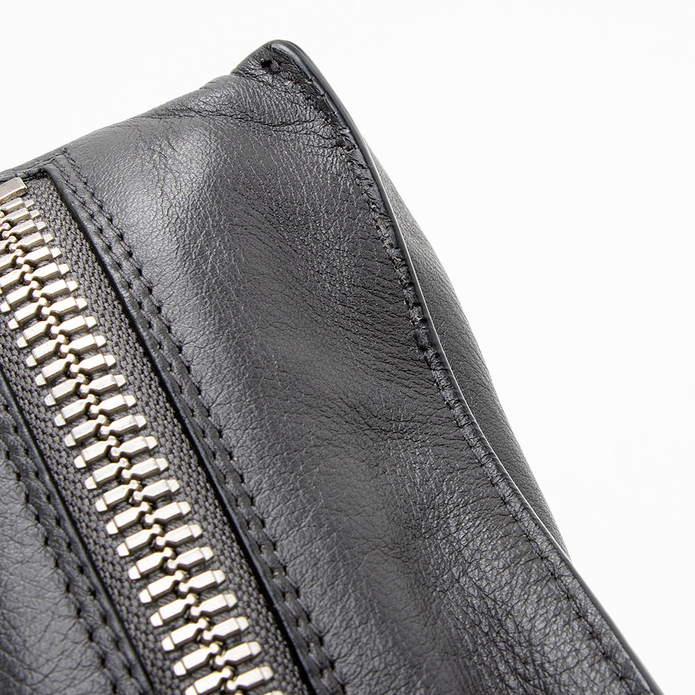 Balenciaga Grained Calfskin Papier A6 Zip Around Tote side view