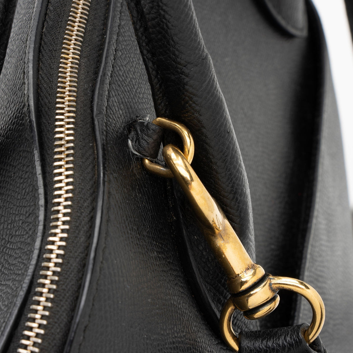 Balenciaga Grained Calfskin Ville Medium Top Handle Bag back view