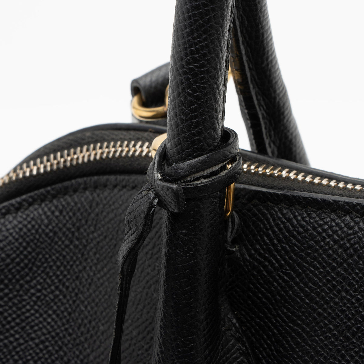 Balenciaga Grained Calfskin Ville Medium Top Handle Bag detail view