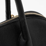 Balenciaga Grained Calfskin Ville Medium Top Handle Bag hardware detail