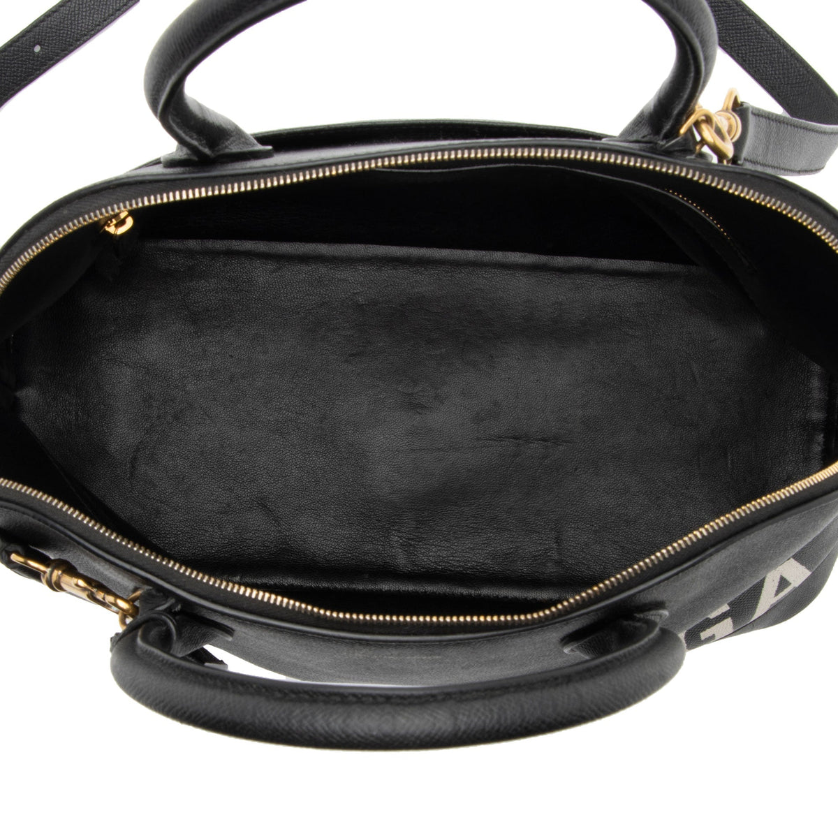 Balenciaga Grained Calfskin Ville Medium Top Handle Bag detail view