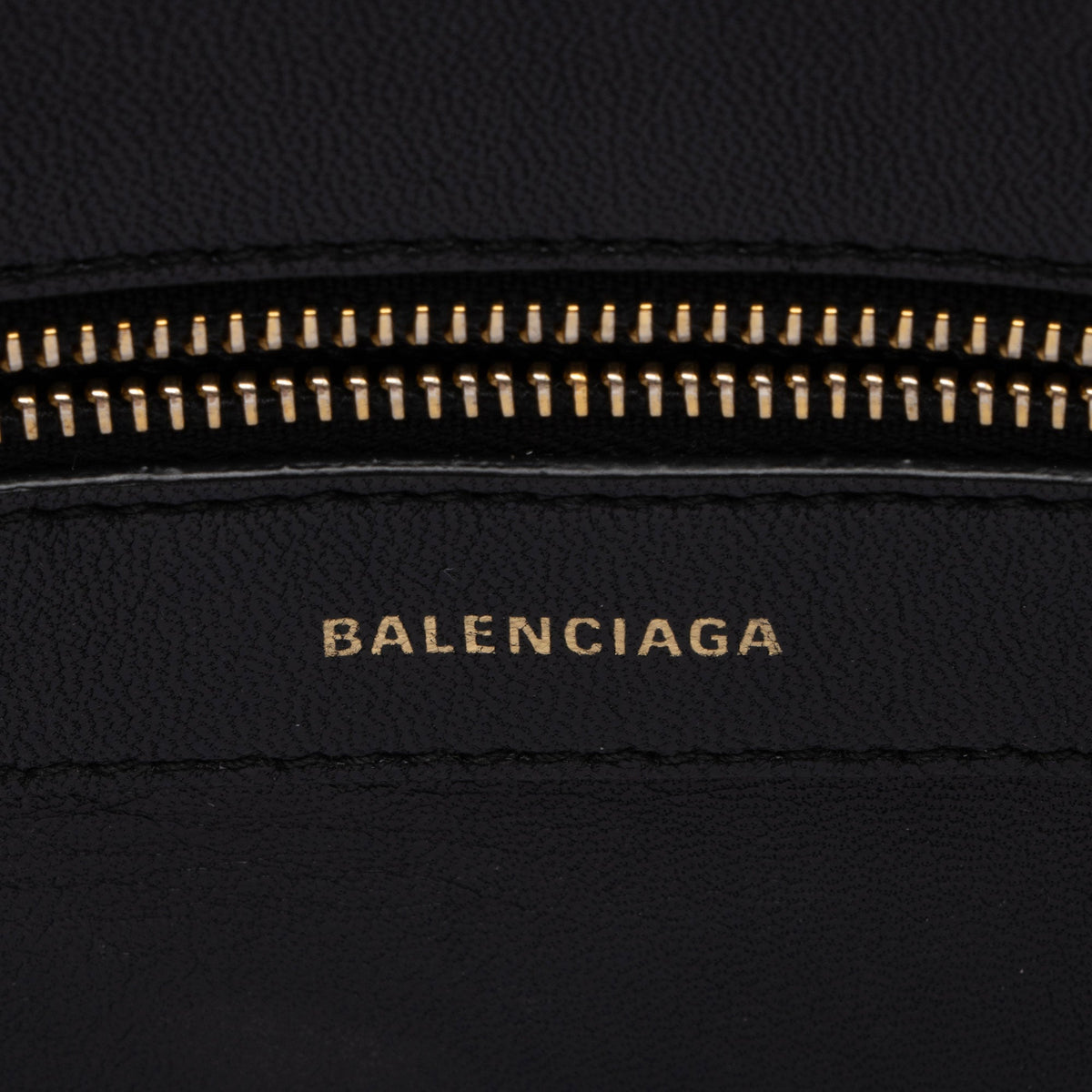 Balenciaga Grained Calfskin Ville Medium Top Handle Bag hardware detail