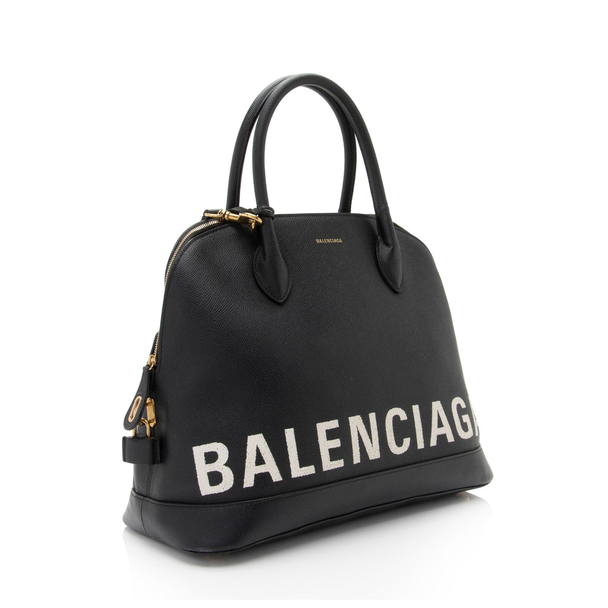 Balenciaga Grained Calfskin Ville Medium Top Handle Bag side view