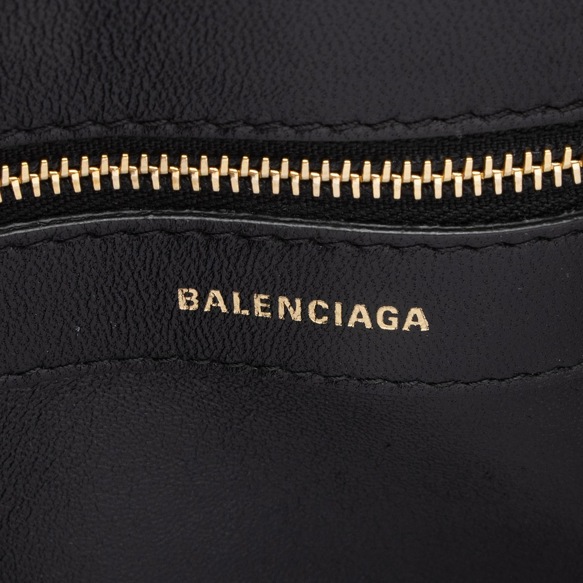 Balenciaga Grained Calfskin Ville Small Top Handle Bag close-up view