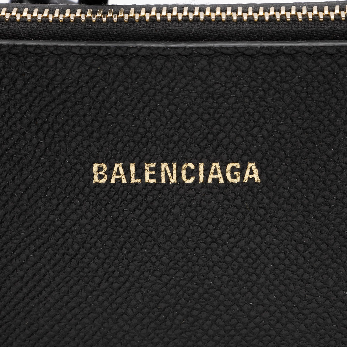 Balenciaga Grained Calfskin Ville Small Top Handle Bag front view