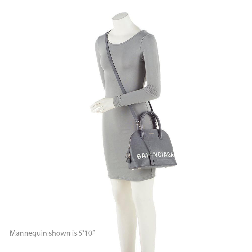 Balenciaga Grained Calfskin Ville Top Handle Bag | Authentic Pre-Owned interior view