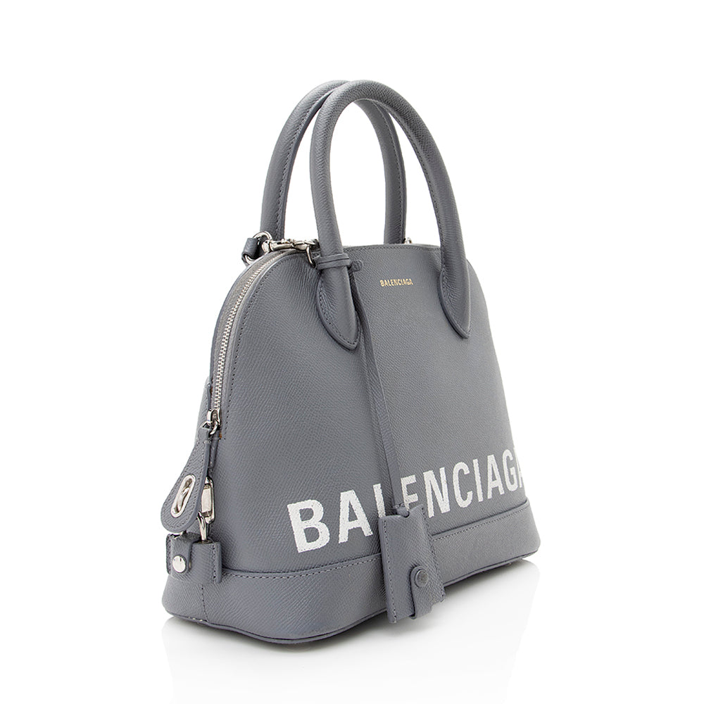 Balenciaga Grained Calfskin Ville Top Handle Bag | Authentic Pre-Owned side view