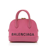 Balenciaga Grained Calfskin Ville XXS Top Handle Bag angle view