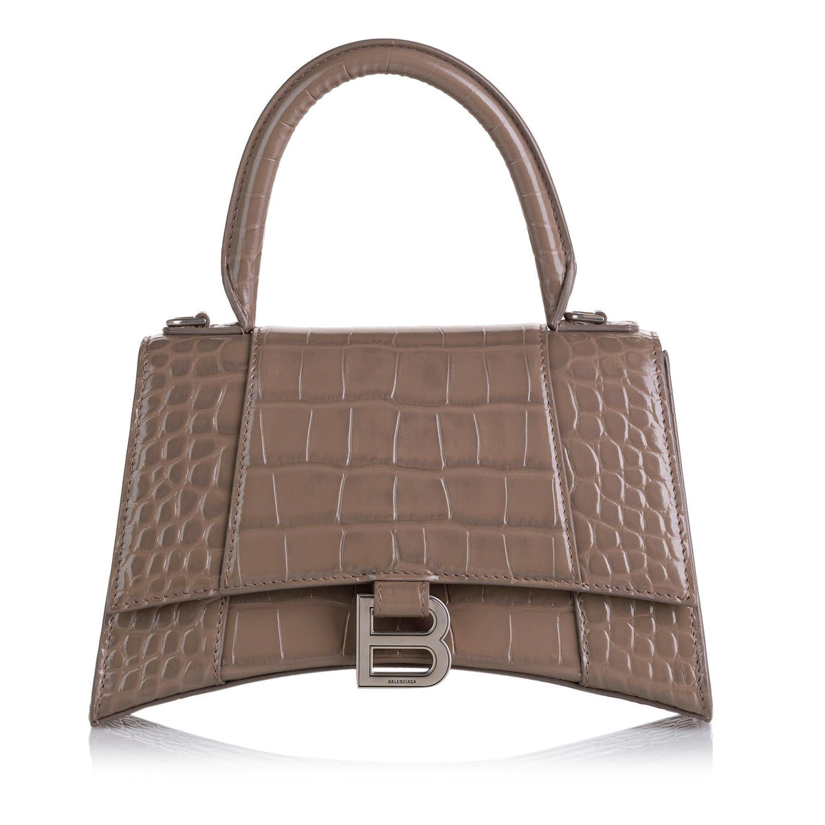Balenciaga Hourglass Embossed Leather Satchel | Authentic Pre-Owned
